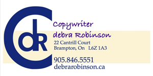Debra Robinson Copywriter 